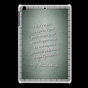 Coque iPadMini Esprits légers Vert Citation Oscar Wilde