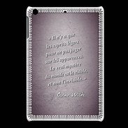Coque iPadMini Esprits légers Violet Citation Oscar Wilde