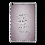 Coque iPadMini Expérience Rose Citation Oscar Wilde