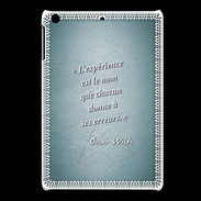 Coque iPadMini Expérience Turquoise Citation Oscar Wilde