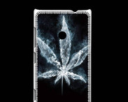 Coque Nokia Lumia 520 Feuille de cannabis en fumée