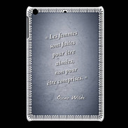 Coque iPadMini Femmes comprises Bleu Citation Oscar Wilde