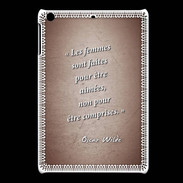 Coque iPadMini Femmes comprises Rouge Citation Oscar Wilde