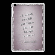 Coque iPadMini Fous sages Rose Citation Oscar Wilde