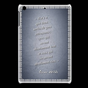 Coque iPadMini Gens attrayants Bleu Citation Oscar Wilde