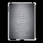 Coque iPad 2/3 Gens attrayants Noir Citation Oscar Wilde