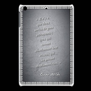 Coque iPadMini Gens attrayants Noir Citation Oscar Wilde
