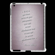 Coque iPad 2/3 Gens attrayants Rose Citation Oscar Wilde