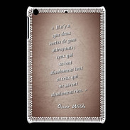 Coque iPadMini Gens attrayants Rouge Citation Oscar Wilde