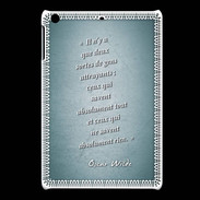 Coque iPadMini Gens attrayants Turquoise Citation Oscar Wilde