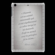 Coque iPadMini Homme animal Gris Citation Oscar Wilde
