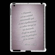 Coque iPad 2/3 Homme animal Rose Citation Oscar Wilde