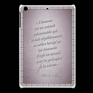 Coque iPadMini Homme animal Rose Citation Oscar Wilde