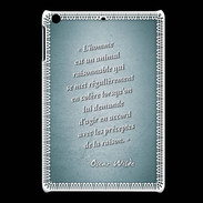 Coque iPadMini Homme animal Turquoise Citation Oscar Wilde