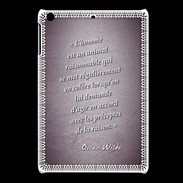 Coque iPadMini Homme animal Violet Citation Oscar Wilde