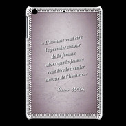 Coque iPadMini Homme veut Rose Citation Oscar Wilde