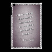 Coque iPadMini Horrible ennui Violet Citation Oscar Wilde
