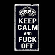 Coque Nokia Lumia 520 Keep Callm Fuck Off Noir