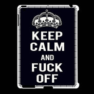 Coque iPad 2/3 Keep Callm Fuck Off Noir