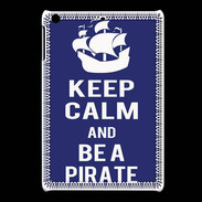 Coque iPadMini Keep Calm Be a Pirate Bleu