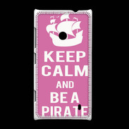 Coque Nokia Lumia 520 Keep Calm Be a Pirate Rose