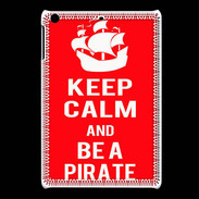 Coque iPadMini Keep Calm Be a Pirate Rouge