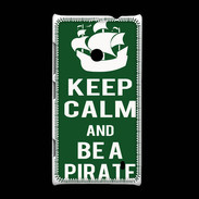 Coque Nokia Lumia 520 Keep Calm Be a Pirate Vert