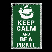 Coque iPadMini Keep Calm Be a Pirate Vert