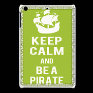 Coque iPadMini Keep Calm Be a Pirate Vert pomme