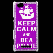 Coque Sony Xperia M Keep Calm Be a Pirate Violet