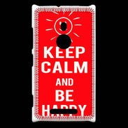 Coque Nokia Lumia 925 Keep calm Be Crazy Rouge