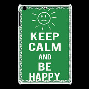 Coque iPadMini Keep Calm Be Happy Vert