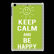 Coque iPadMini Keep Calm Be Happy Vert pomme