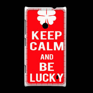 Coque Nokia Lumia 520 Keep Calm Be Lucky Rouge