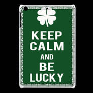 Coque iPadMini Keep Calm Be lucky Vert