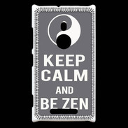 Coque Nokia Lumia 925 Keep Calm Be Zen Gris