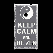 Coque Nokia Lumia 520 Keep Calm Be Zen Gris