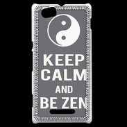 Coque Sony Xperia M Keep Calm Be Zen Gris