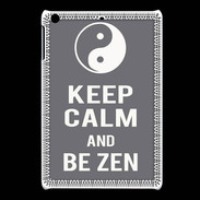 Coque iPadMini Keep Calm Be Zen Gris