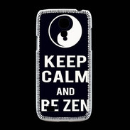 Coque Samsung Galaxy S4mini Keep Calm Be Zen Noir