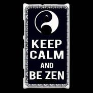 Coque Nokia Lumia 925 Keep Calm Be Zen Noir