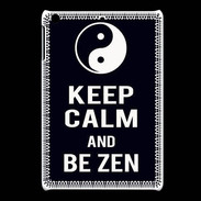 Coque iPadMini Keep Calm Be Zen Noir