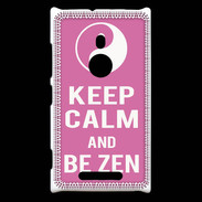 Coque Nokia Lumia 925 Keep Calm Be Zen Rose