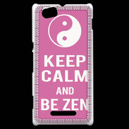 Coque Sony Xperia M Keep Calm Be Zen Rose
