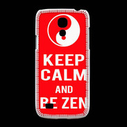 Coque Samsung Galaxy S4mini Keep Calm Be Zen Rouge