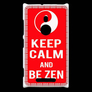 Coque Nokia Lumia 925 Keep Calm Be Zen Rouge