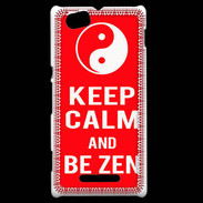 Coque Sony Xperia M Keep Calm Be Zen Rouge