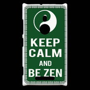Coque Nokia Lumia 925 Keep Calm Be Zen Vert