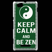 Coque Sony Xperia M Keep Calm Be Zen Vert