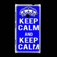 Coque Nokia Lumia 520 Keep Calm Bleu